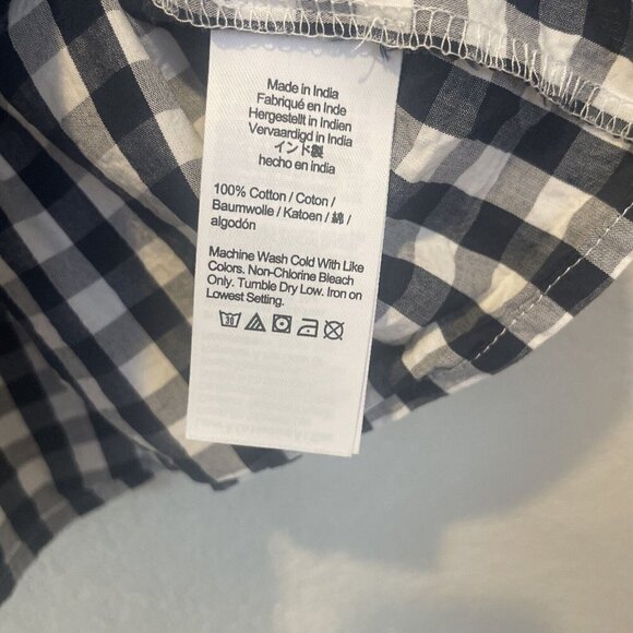 J CREW Crewcuts Baby Girl 2T Dress Blue White Pink Flutter Sleeve - Picture 6 of 8